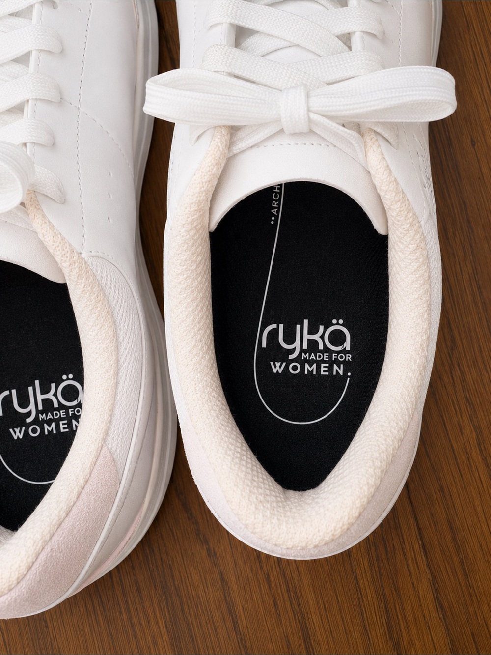 Ryka Women’s White Blush Walking Sneakers Narrow Width Lace Up 10N - Picture 3 of 5